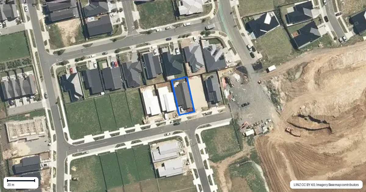 Property context map for 13 Auburn Green, Peacocke, Hamilton