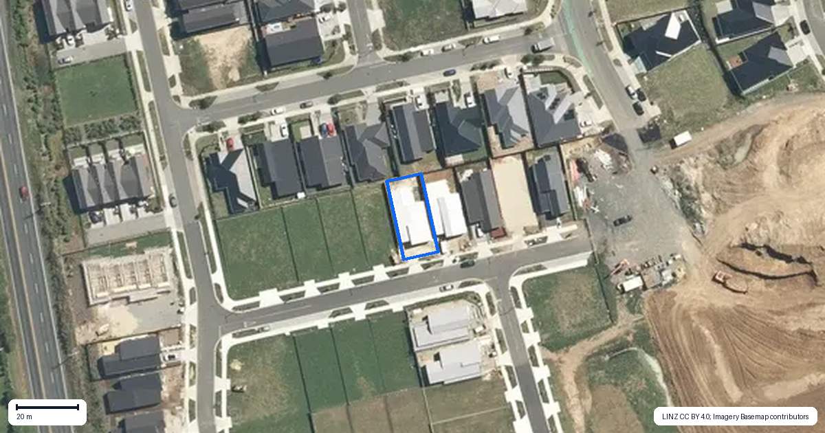 Property context map for 9 Auburn Green, Peacocke, Hamilton