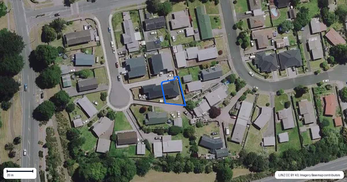 Property context map for 2/5 Frost Place, Pukete, Hamilton