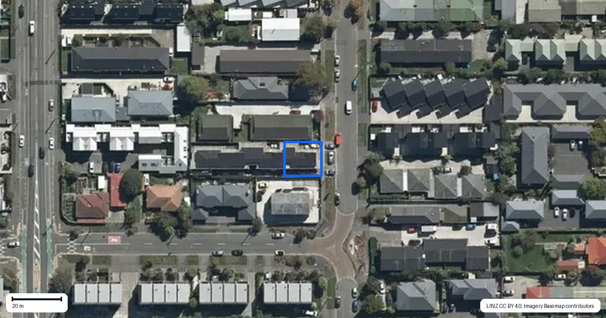 Property context map for 1/49 Geraldine Street, Edgeware, Christchurch