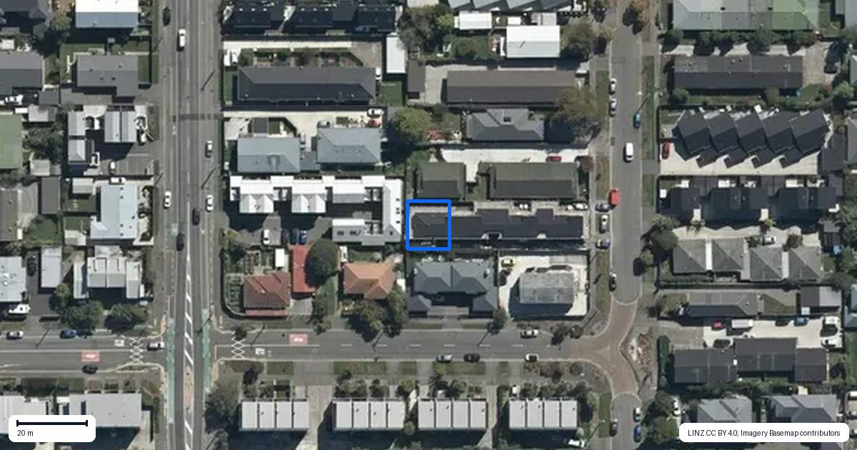 Property context map for 4/49 Geraldine Street, Edgeware, Christchurch
