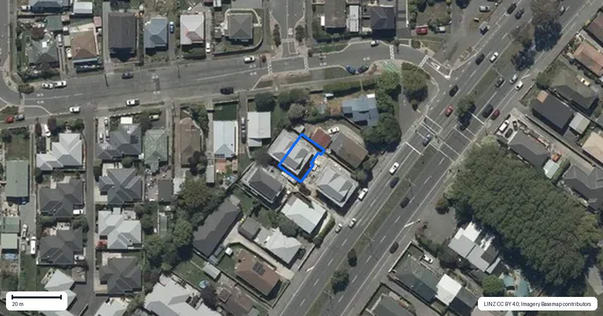 Property context map for 3/175 Aldwins Road, Phillipstown, Christchurch