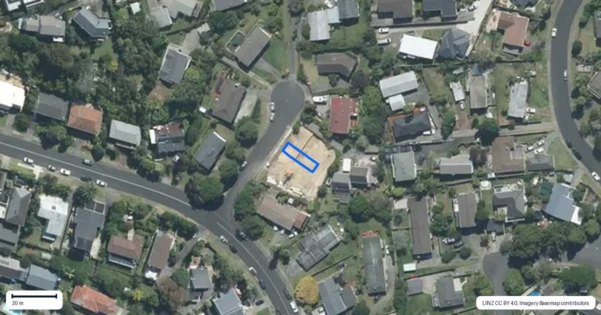 Property context map for 3C Kegworth Place, Browns Bay, Auckland