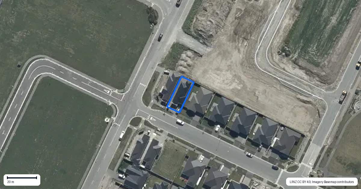 Property context map for 1 Bill Hammond Drive, Belfast, Christchurch