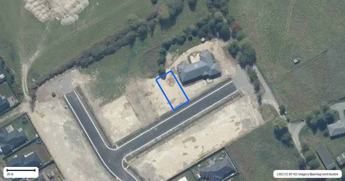Property context map for 7 Fernbird Road, Rolleston