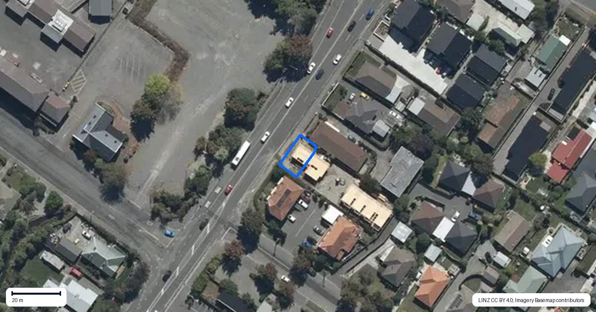 Property context map for 1/142 Main North Road, Papanui, Christchurch