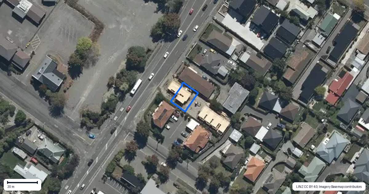 Property context map for 2/142 Main North Road, Papanui, Christchurch