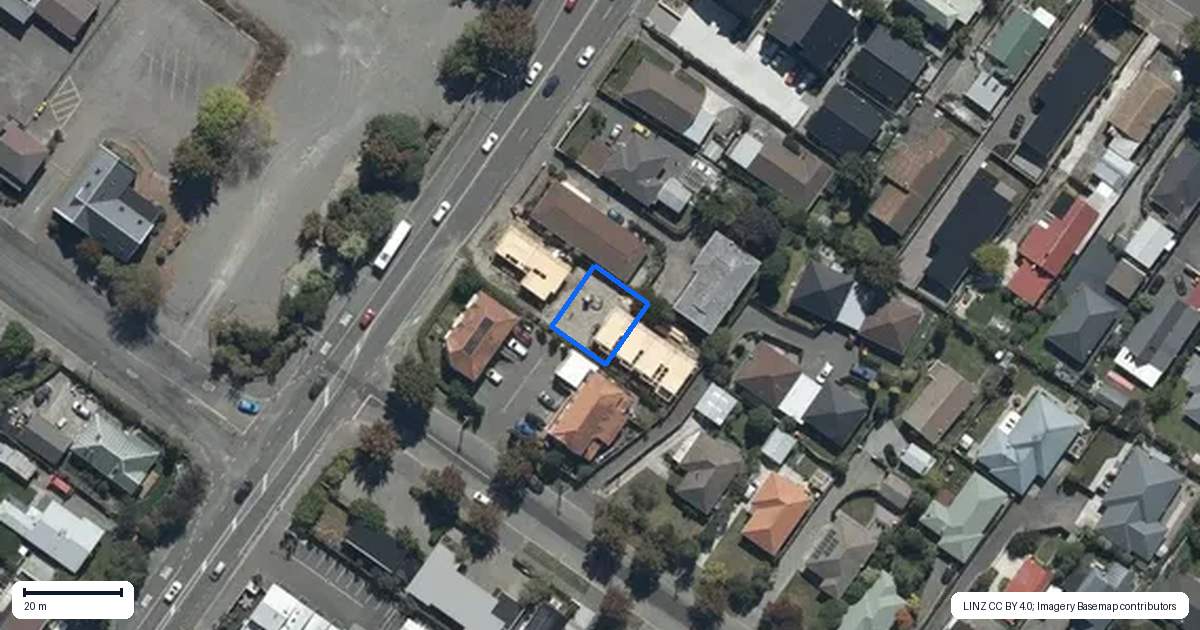 Property context map for 3/142 Main North Road, Papanui, Christchurch