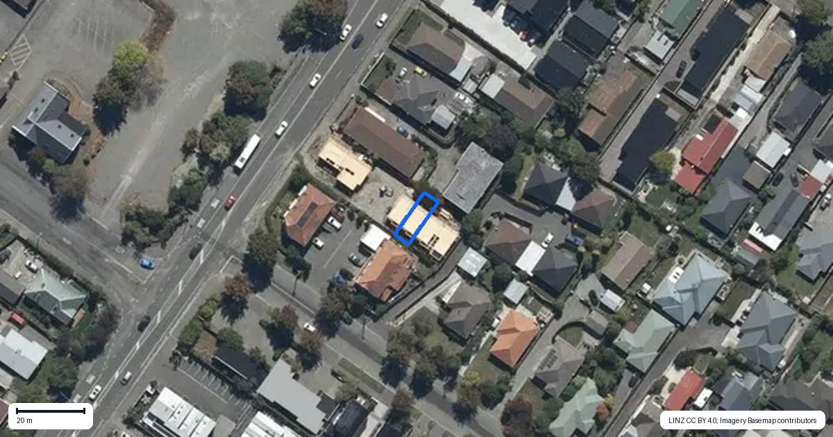 Property context map for 4/142 Main North Road, Papanui, Christchurch