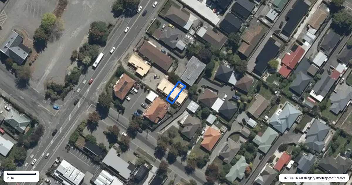 Property context map for 5/142 Main North Road, Papanui, Christchurch