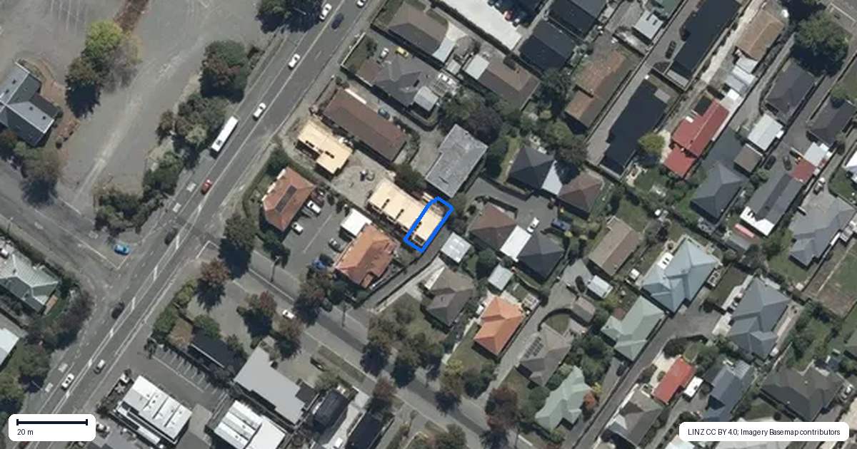 Property context map for 6/142 Main North Road, Papanui, Christchurch