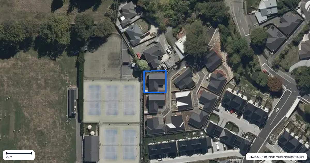 Property context map for 54 Banks Avenue, Dallington, Christchurch