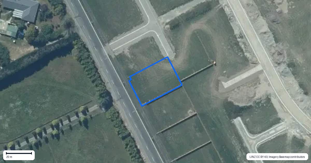 Property context map for 630 Weedons Ross Road, West Melton