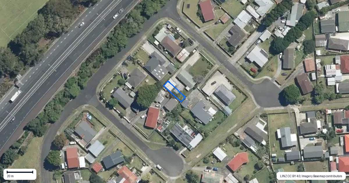 Property context map for 7/3 Harwell Place, Mangere, Auckland