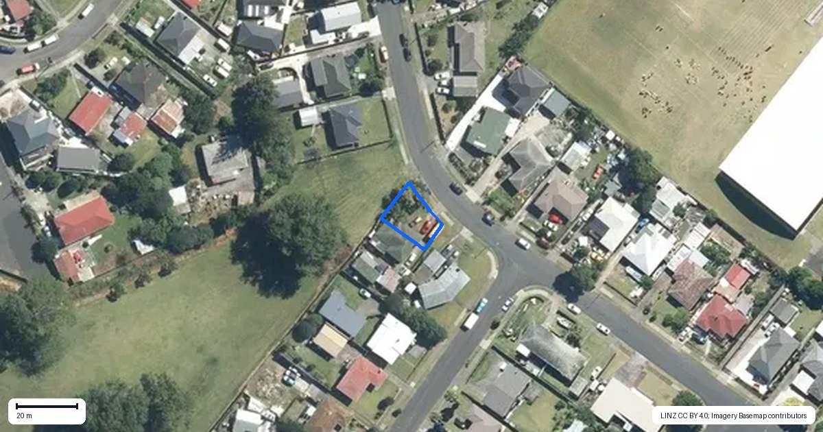 Property context map for 9A Woburn Street, Mangere East, Auckland