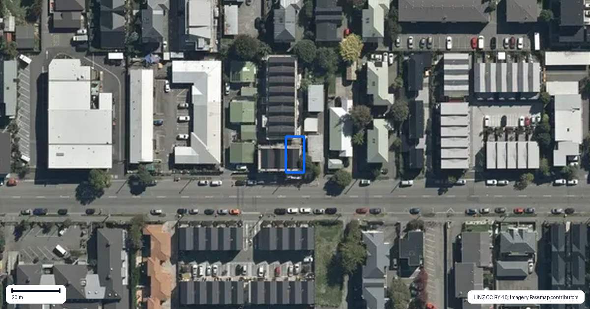 Property context map for 3/291 Hereford Street, Christchurch Central, Christchurch