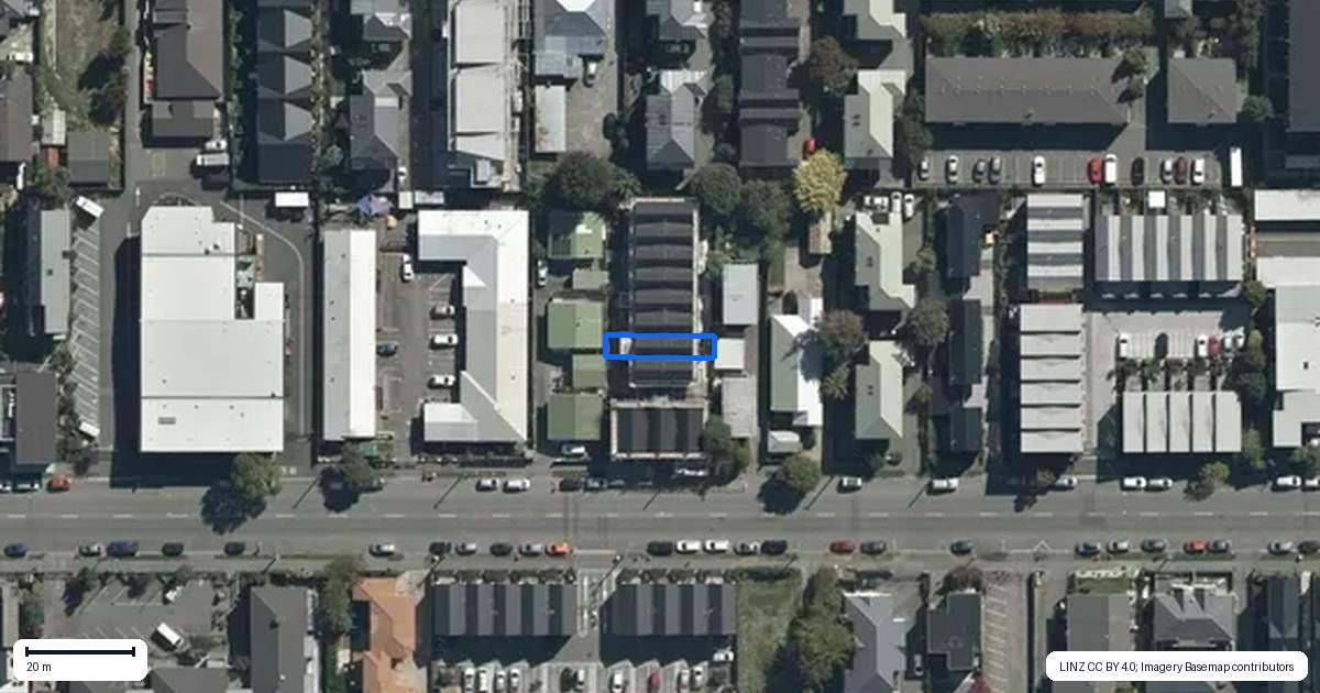 Property context map for 5/291 Hereford Street, Christchurch Central, Christchurch