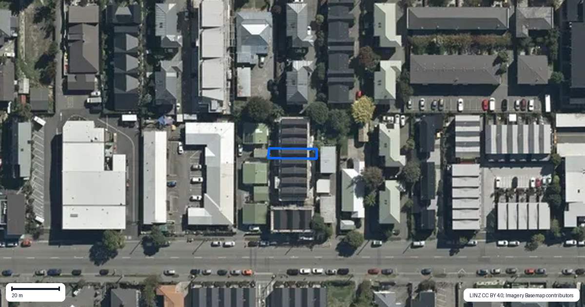 Property context map for 8/291 Hereford Street, Christchurch Central, Christchurch