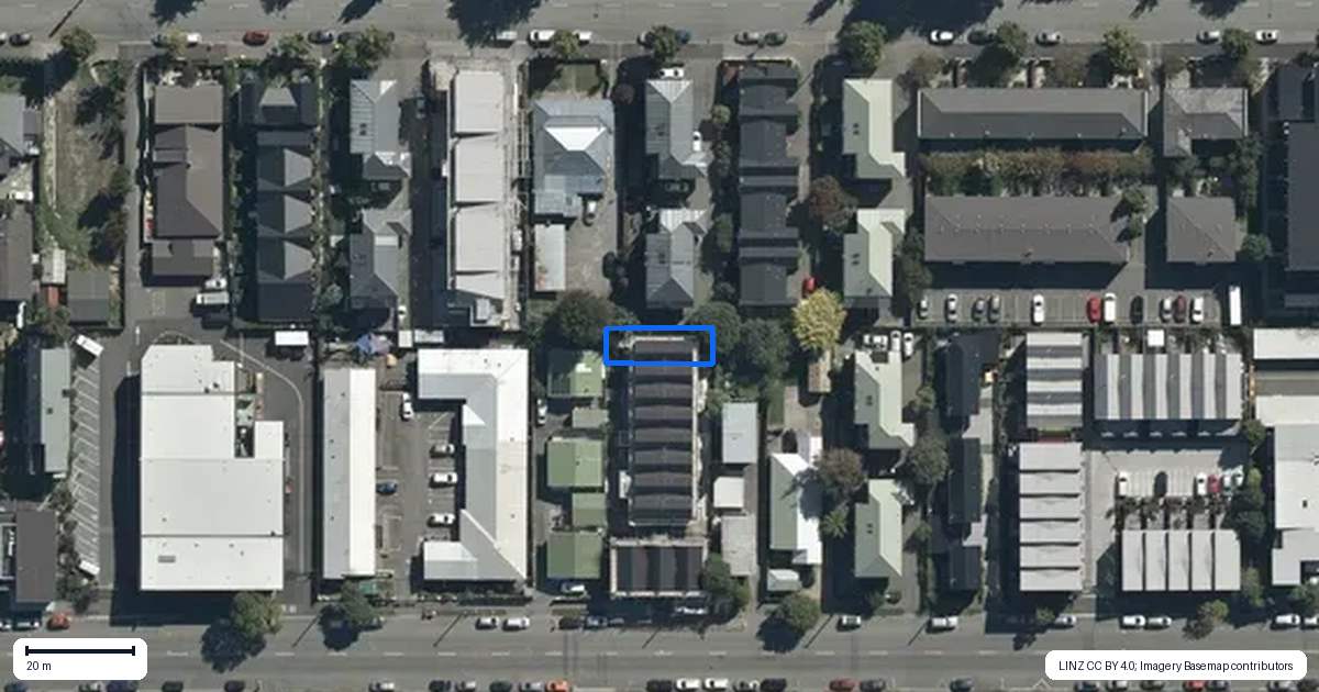 Property context map for 11/291 Hereford Street, Christchurch Central, Christchurch