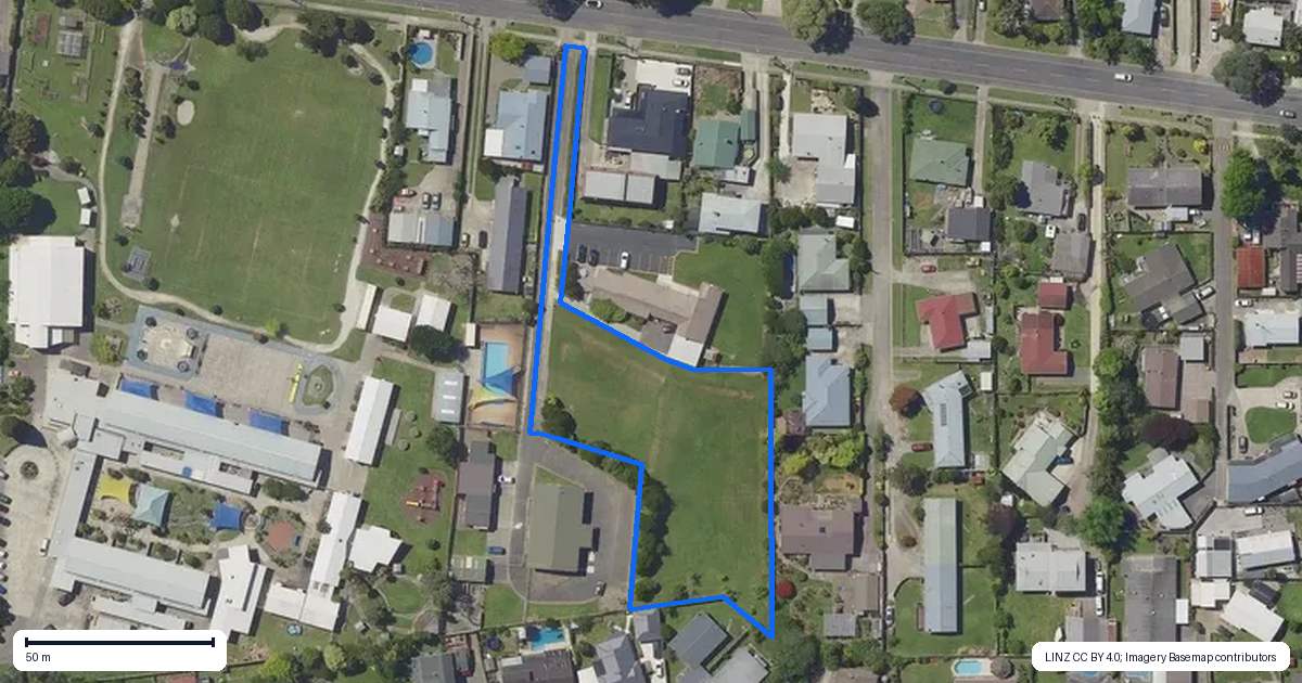 Property context map for 61B Alexander Avenue, Whakatane