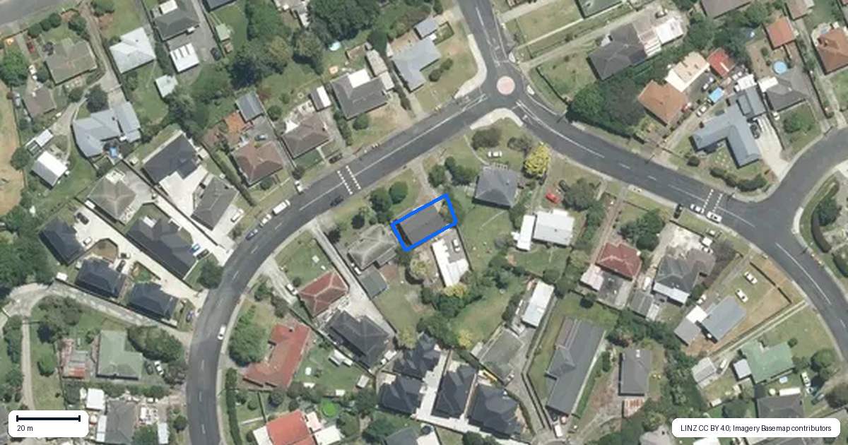 Property context map for 2B Buller Crescent, Manurewa, Auckland