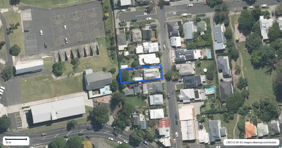 Property context map for 151 John Street, Ponsonby, Auckland