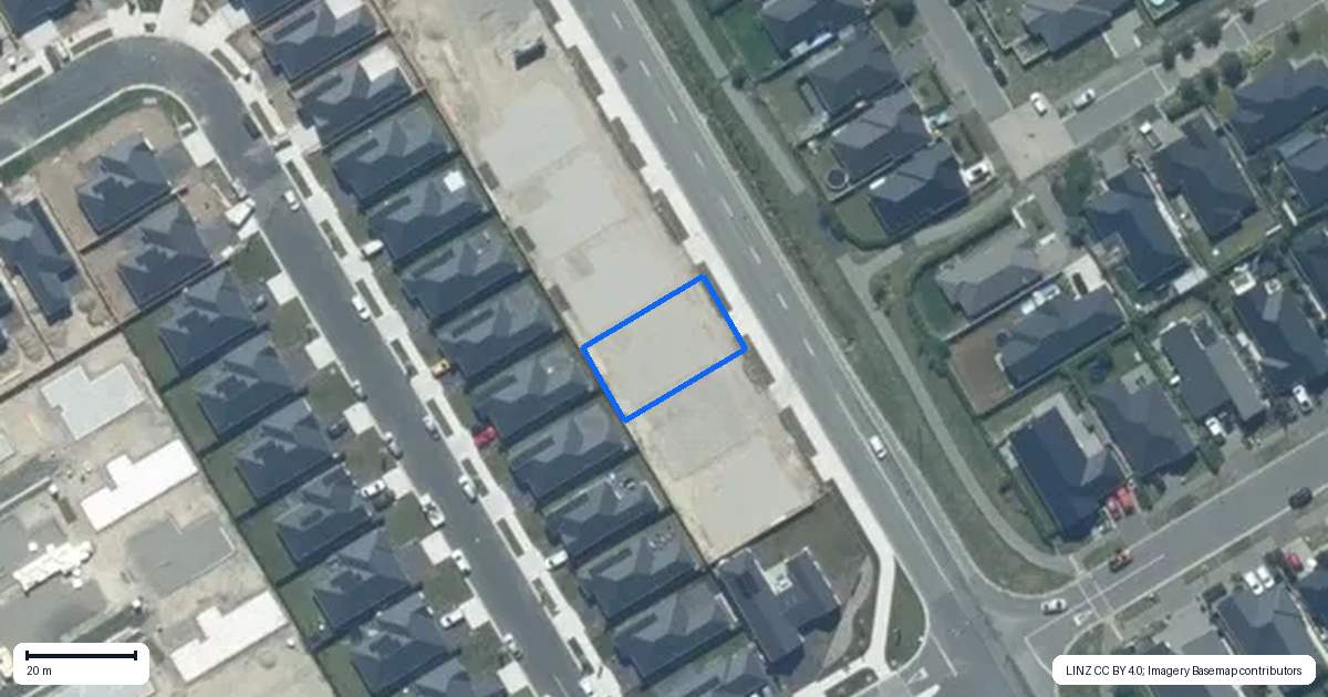 Property context map for 471 Springston Rolleston Road, Rolleston
