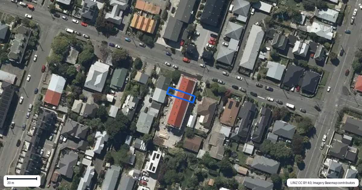 Property context map for 3/38 Buffon Street, Waltham, Christchurch