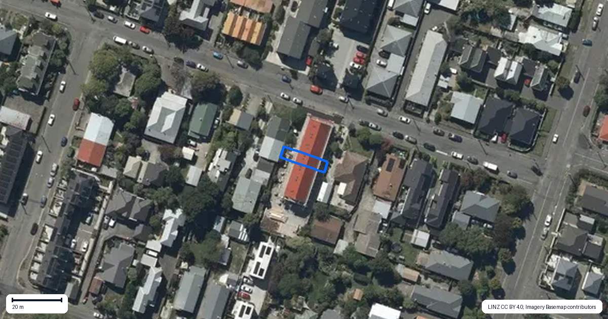 Property context map for 4/38 Buffon Street, Waltham, Christchurch
