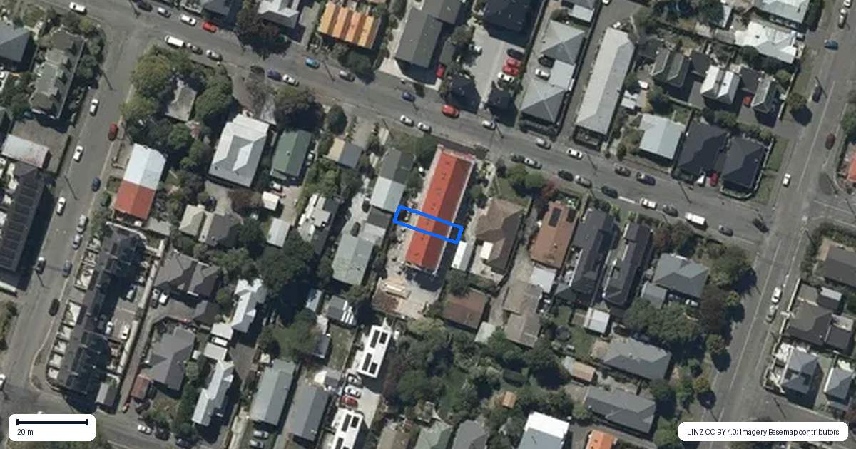 Property context map for 5/38 Buffon Street, Waltham, Christchurch