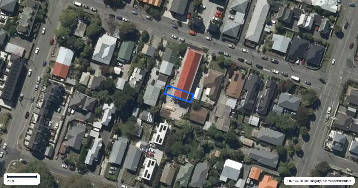 Property context map for 7/38 Buffon Street, Waltham, Christchurch