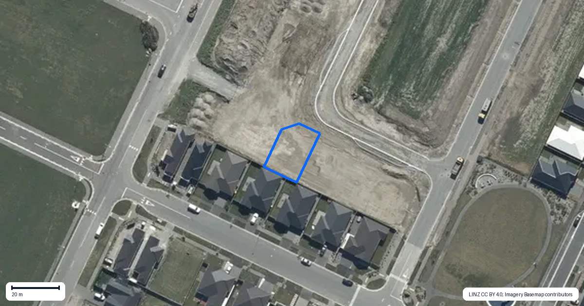 Property context map for 7 Rita Angus Road, Belfast, Christchurch