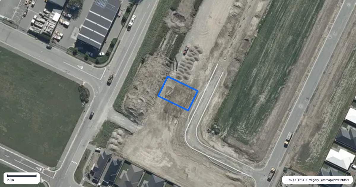 Property context map for 15 Rita Angus Road, Belfast, Christchurch