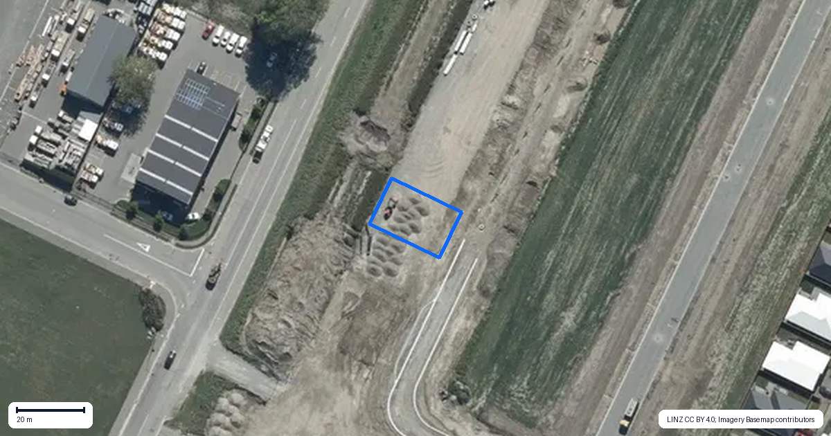 Property context map for 19 Rita Angus Road, Belfast, Christchurch