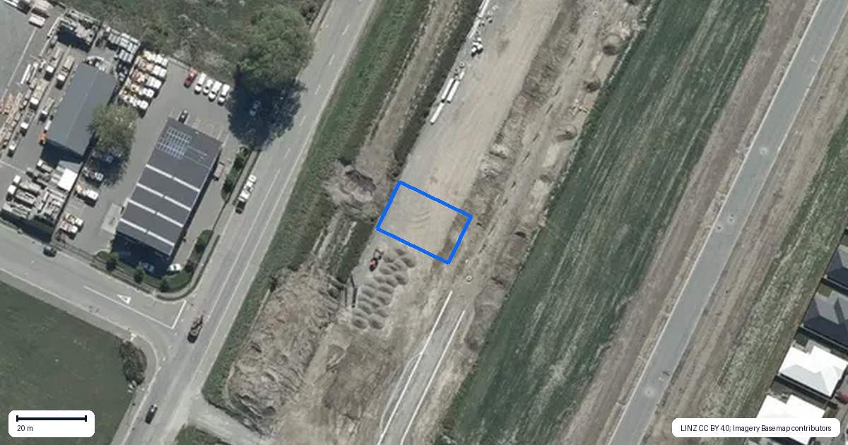 Property context map for 21 Rita Angus Road, Belfast, Christchurch