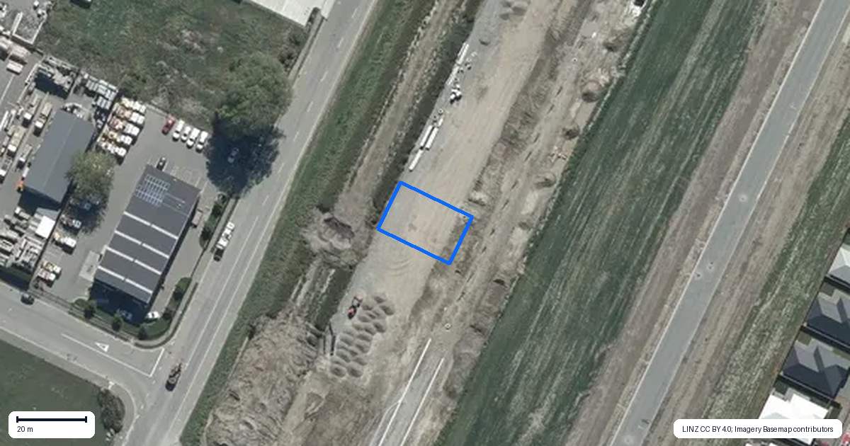 Property context map for 23 Rita Angus Road, Belfast, Christchurch