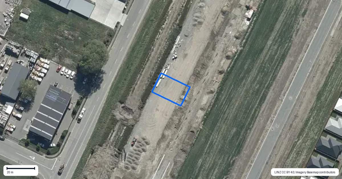 Property context map for 25 Rita Angus Road, Belfast, Christchurch