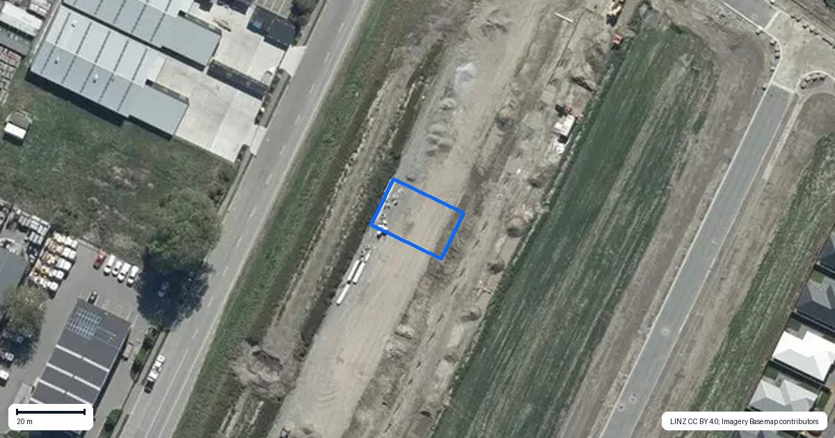 Property context map for 29 Rita Angus Road, Belfast, Christchurch