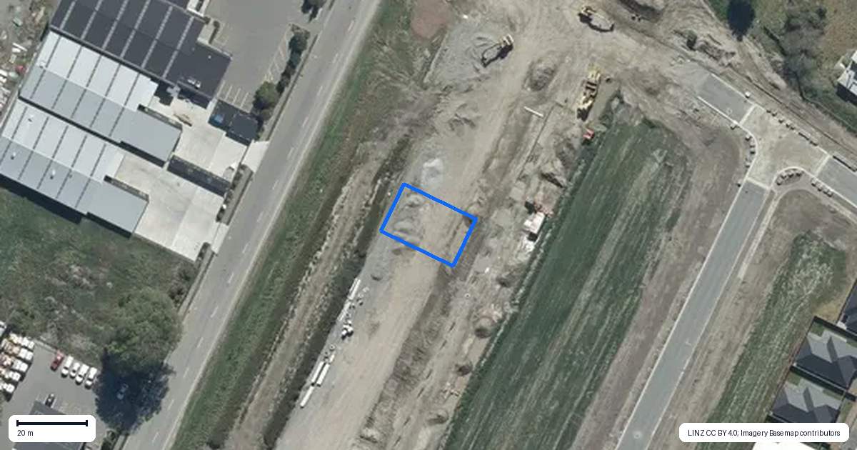 Property context map for 33 Rita Angus Road, Belfast, Christchurch