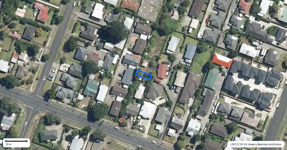 Property context map for 5/21 Tennessee Avenue, Mangere East, Auckland
