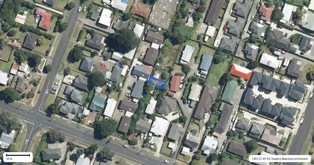 Property context map for 6/21 Tennessee Avenue, Mangere East, Auckland