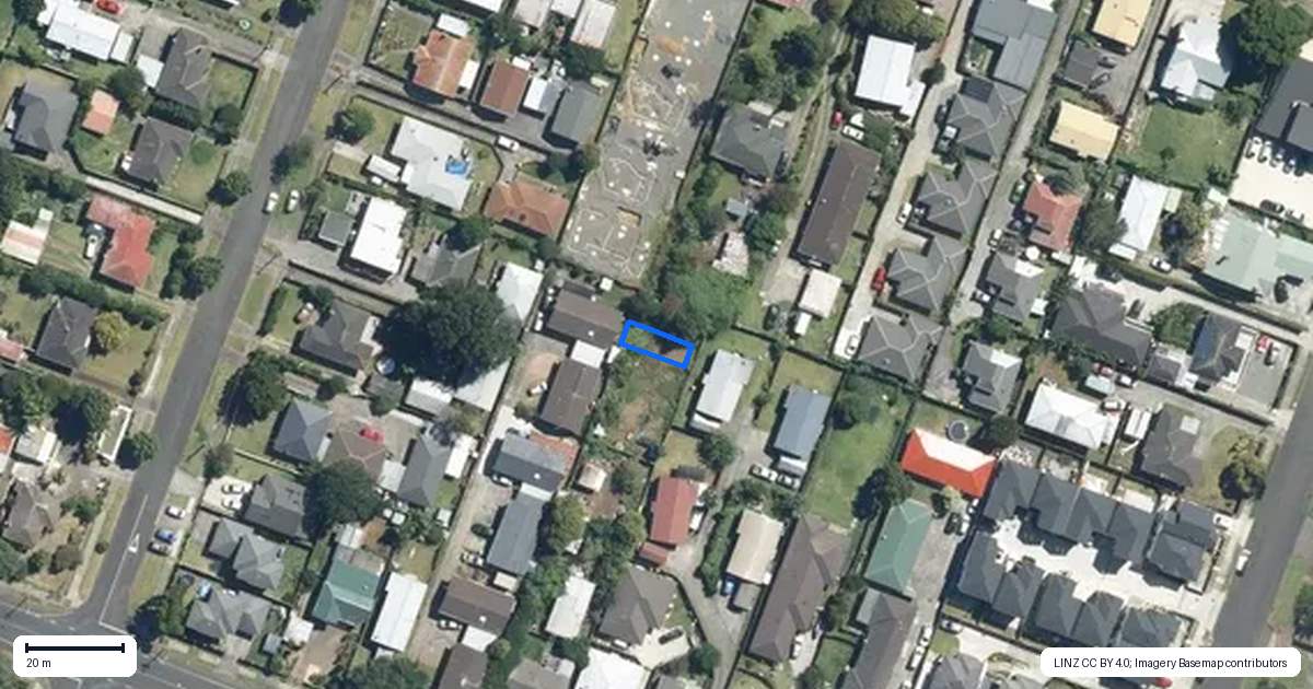 Property context map for 13/21 Tennessee Avenue, Mangere East, Auckland