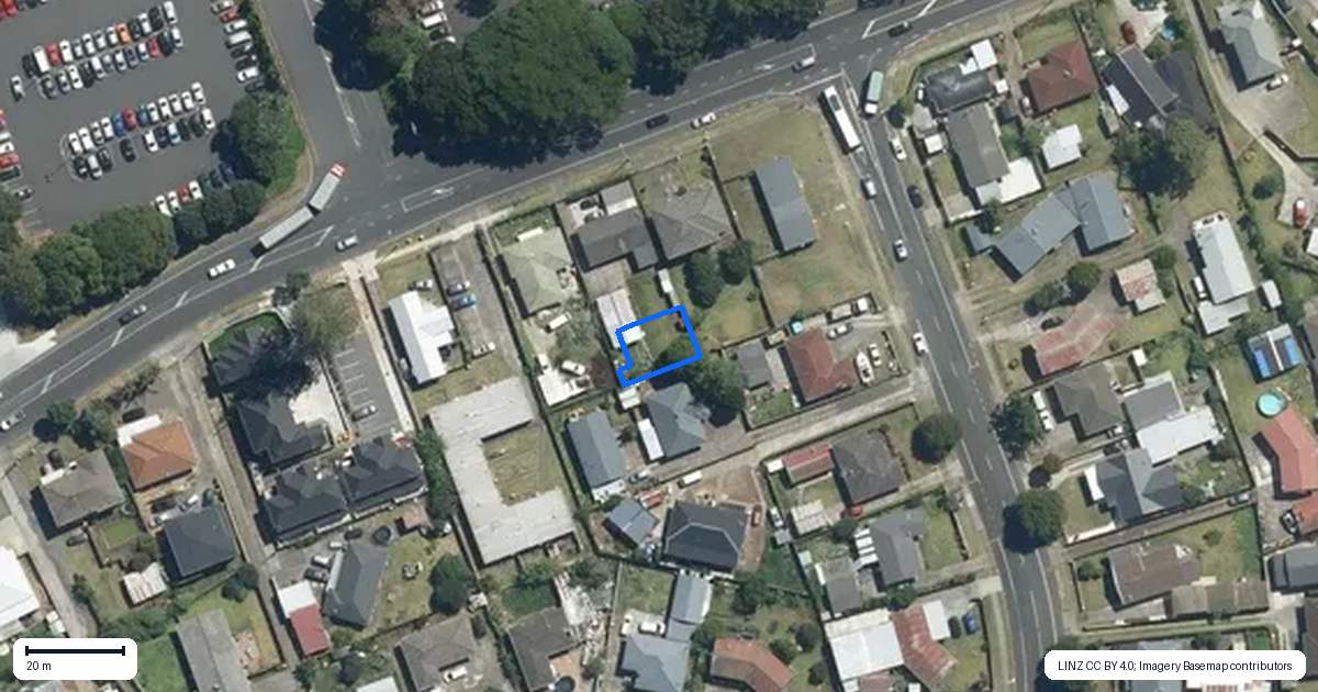 Property context map for 87D Favona Road, Favona, Auckland