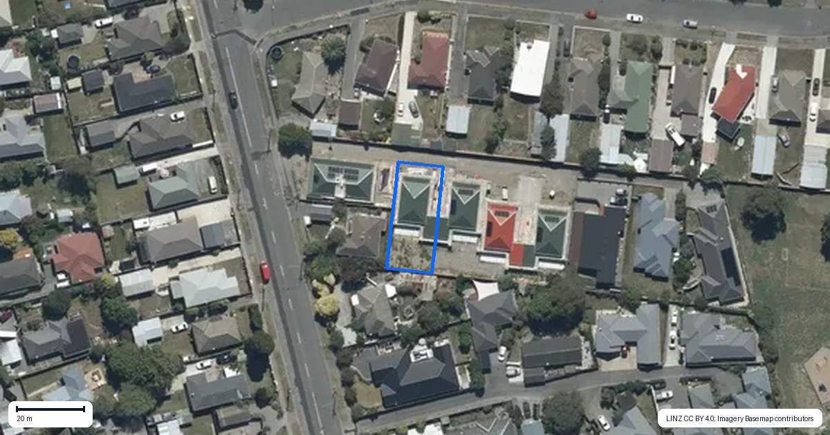 Property context map for 3/212A Burwood Road, Burwood, Christchurch