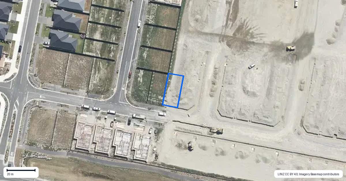 Property context map for 57 Waiotahi Road, Kaiapoi