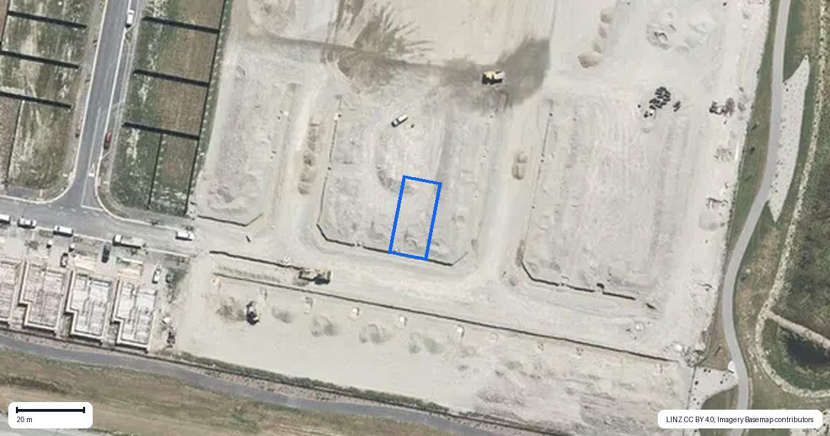 Property context map for 65 Waiotahi Road, Kaiapoi