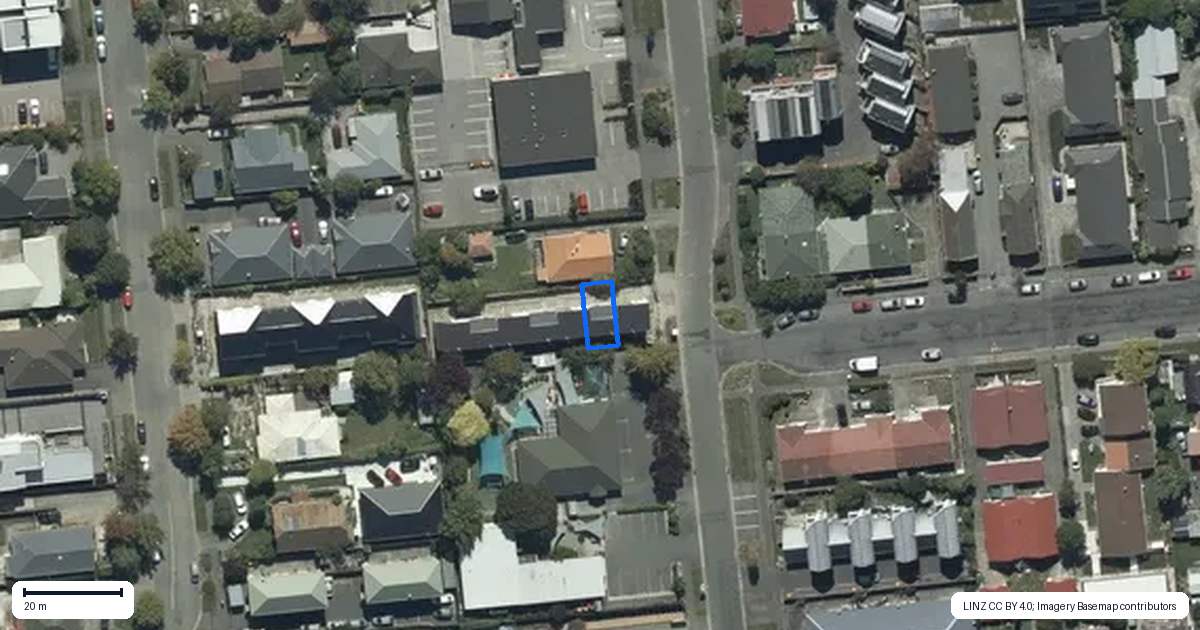 Property context map for 2/101 Wainui Street, Riccarton, Christchurch