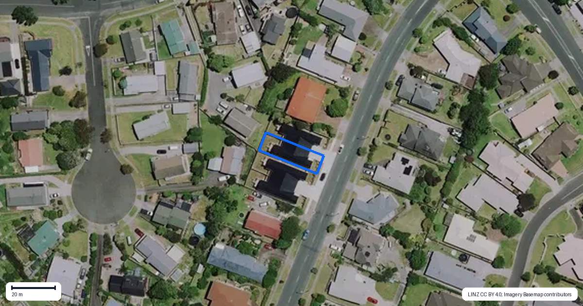 Property context map for 2/18 Church Road, Pukete, Hamilton