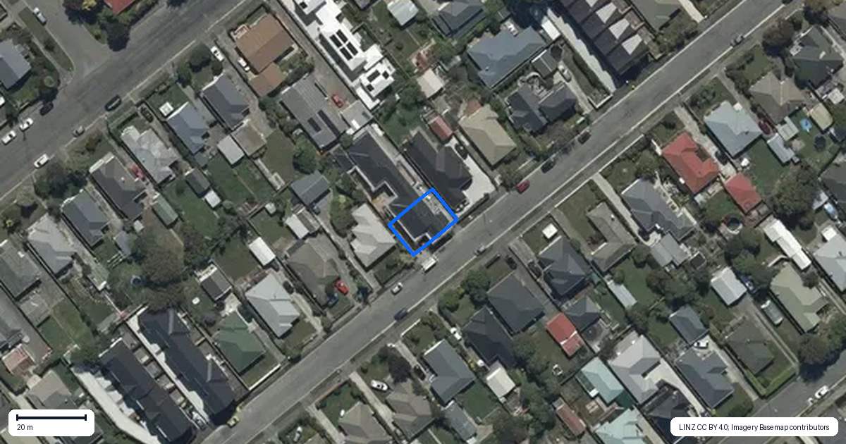 Property context map for 1/37 Evesham Crescent, Spreydon, Christchurch