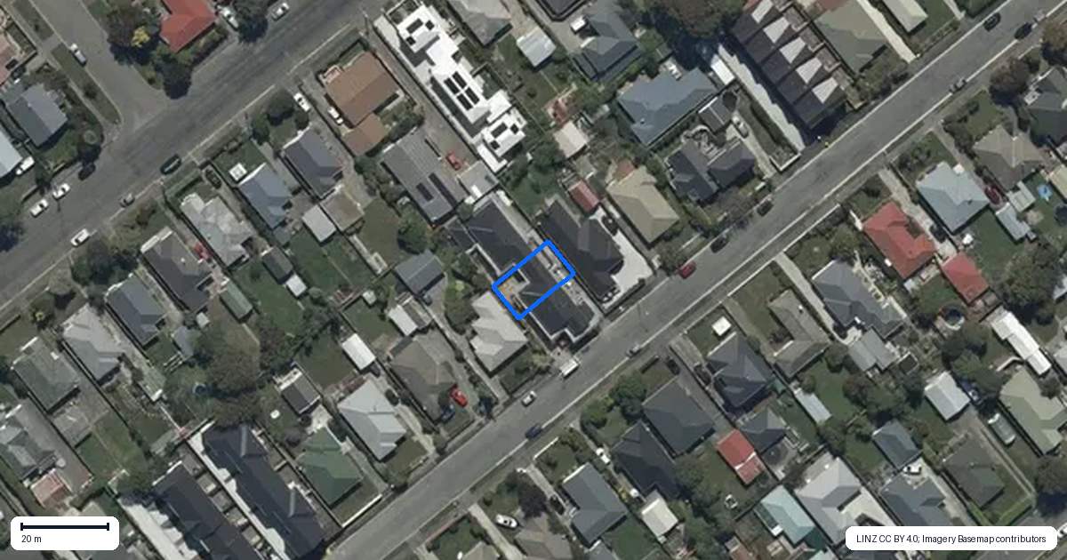 Property context map for 2/37 Evesham Crescent, Spreydon, Christchurch